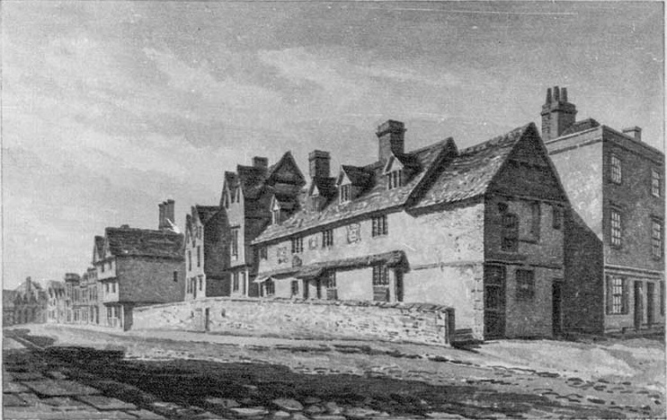 Houses in George Street, Oxford, 1820