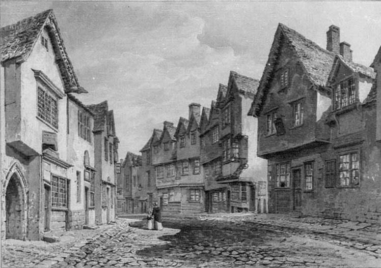 Castle Street, looking towards Paradise Street, 1825