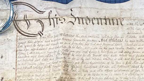 Deed of Arrangement, 16th March 1786